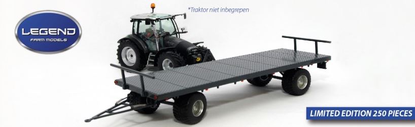 Landbouwtrailer Antraciet Limited Edition - 1:32